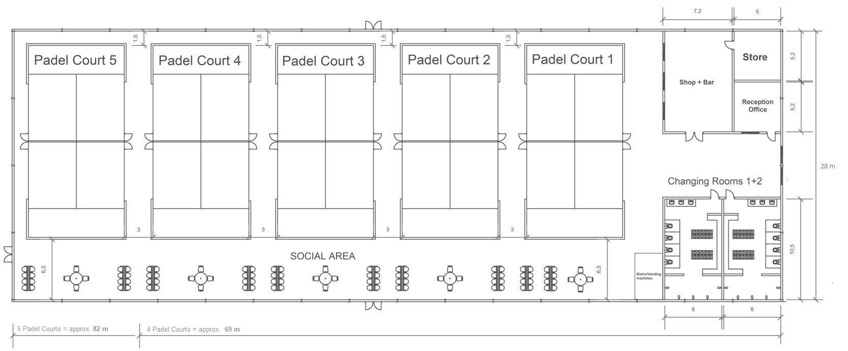 Layouts for Padel Clubs Padel Courts Construction Company