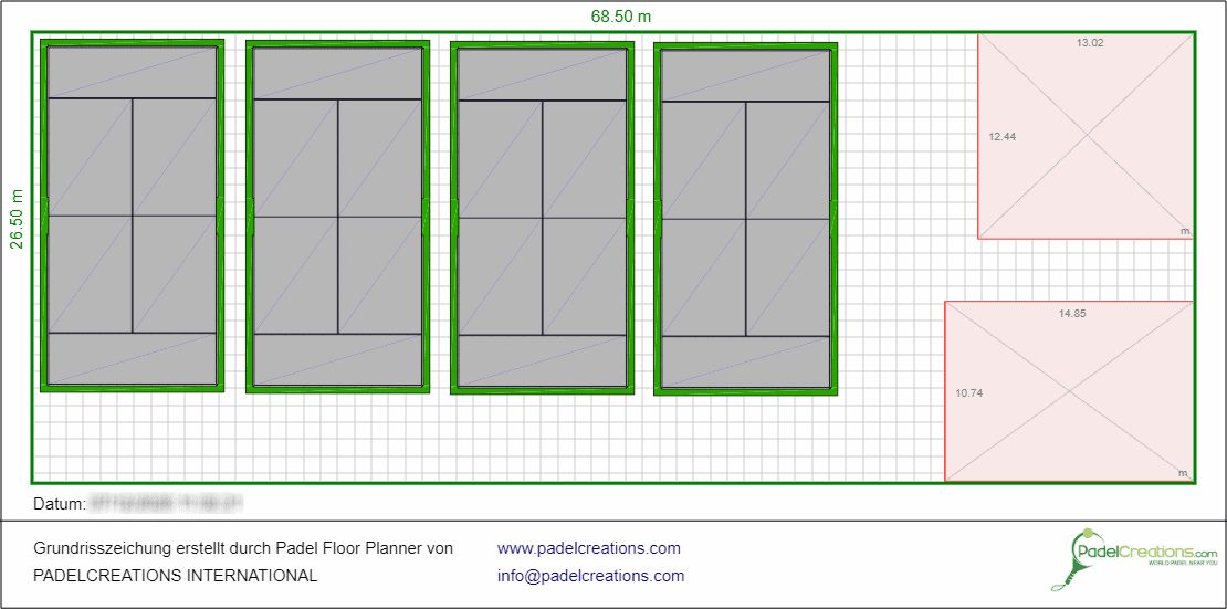 Layouts with Padel Floor Planner - Padel