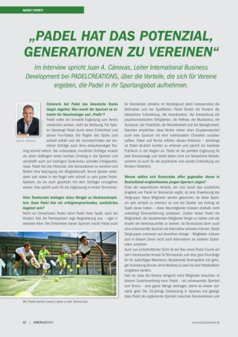 Padel hat das Potential Generationen zu vereinen